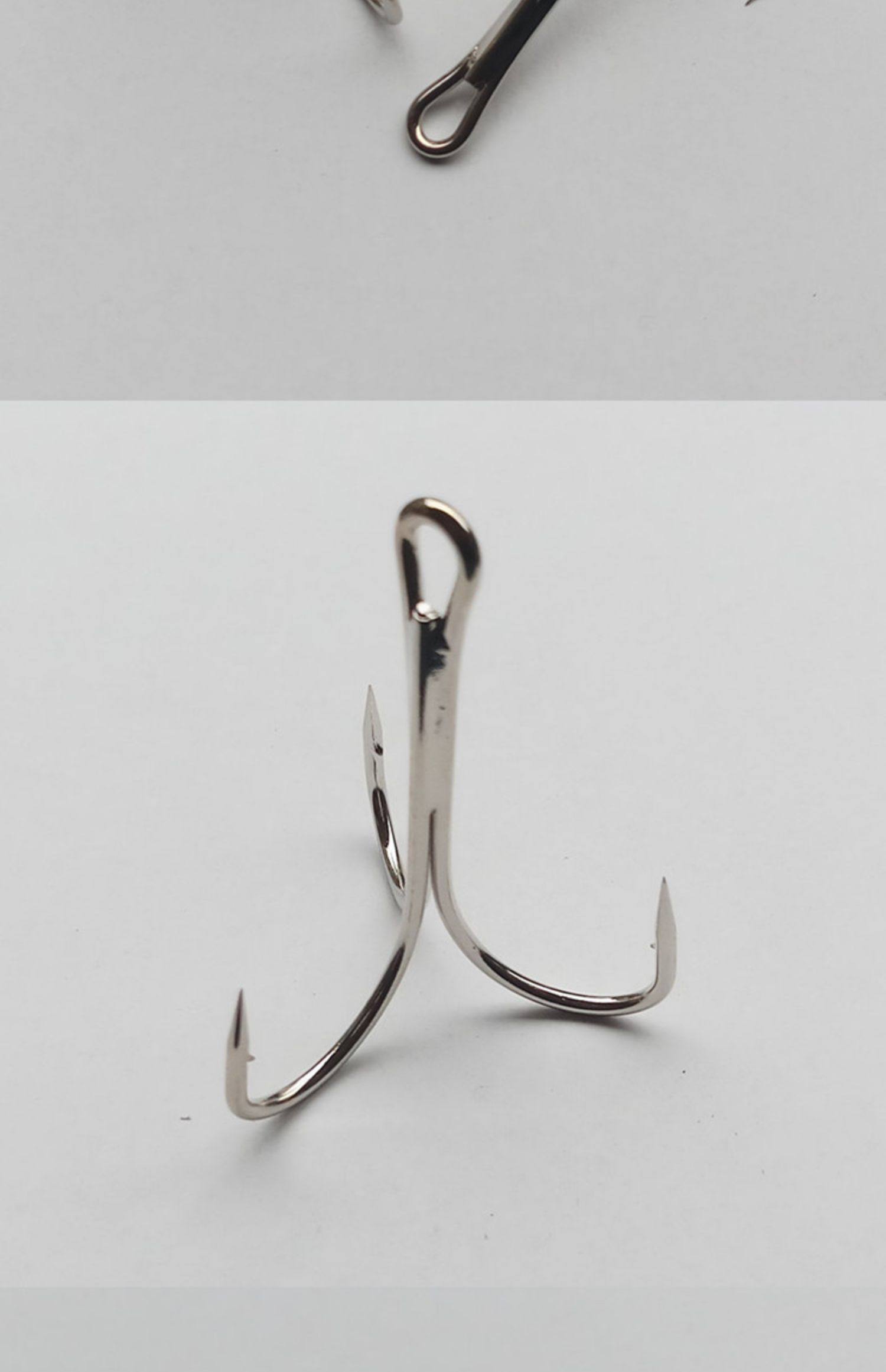 三锚钩大号三本钩锚鱼钩挂鲢鳙矛鱼勾抓钩路亚钓鱼钩蝴蝶钩划钩渔