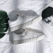 Net Red Autumn Shoes Women 2021 Tide Shoes Students 100 hitch Han version ulzzang board shoes Leisure autumn style Little white shoes Single shoes