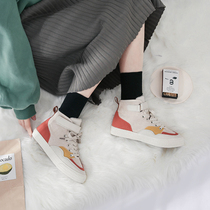 Autumn Winter Plus Suede Shoes 2021 New Women Sports Casual High Help Warm Students 100 Hitch Martin Boots Short Boots