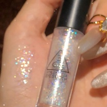 Spot 3CE liquid eye shadow stick Super flash a tear sequin glitter Pearl waterproof champagne color silkworm pen eye makeup