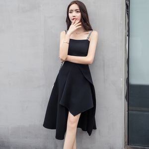 A-line Japanese and Korean Slim New suspender dress