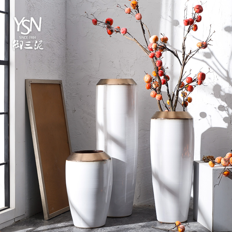 Jingdezhen ceramic hotel villa covers large vases, the sitting room porch flower flower decoration flower arranging furnishing articles