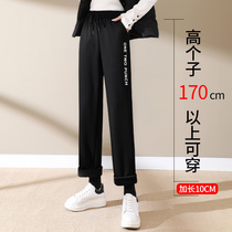 Long sweatpants womens loose straight spring and autumn size 2021 new womens Joker slim waist casual pants