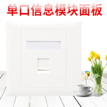 Anpu type environmentally friendly material thickened single-port network module panel Engineering home phone TV module panel