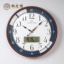 Fenglan love calendar clock clock living room home fashion simple modern battery silent non-punching electronic clock