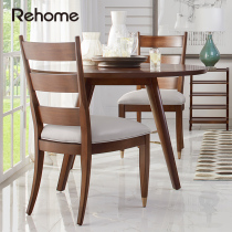 Meike Meijia rehome modern Craftsman dining chair home Modern simple solid wood furniture without armrests