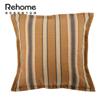 Meikmei home deep Curry striped bedroom sleep pillow pillowcase