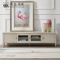 Meike Meijia Paris Midsummer solid wood TV cabinet coffee table modern simple living room floor cabinet coffee table corner table