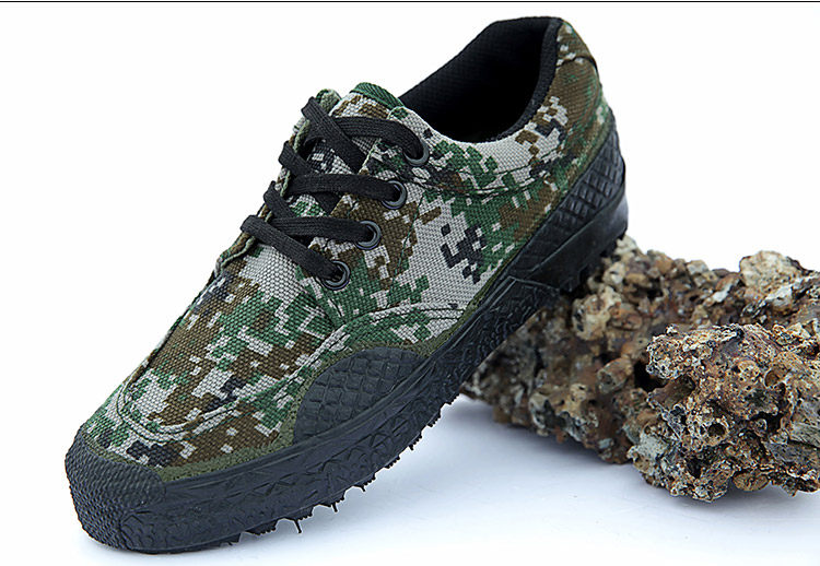 解放鞋男07作训鞋军鞋军训鞋迷彩鞋工地耐磨透气劳保黑色帆布胶鞋