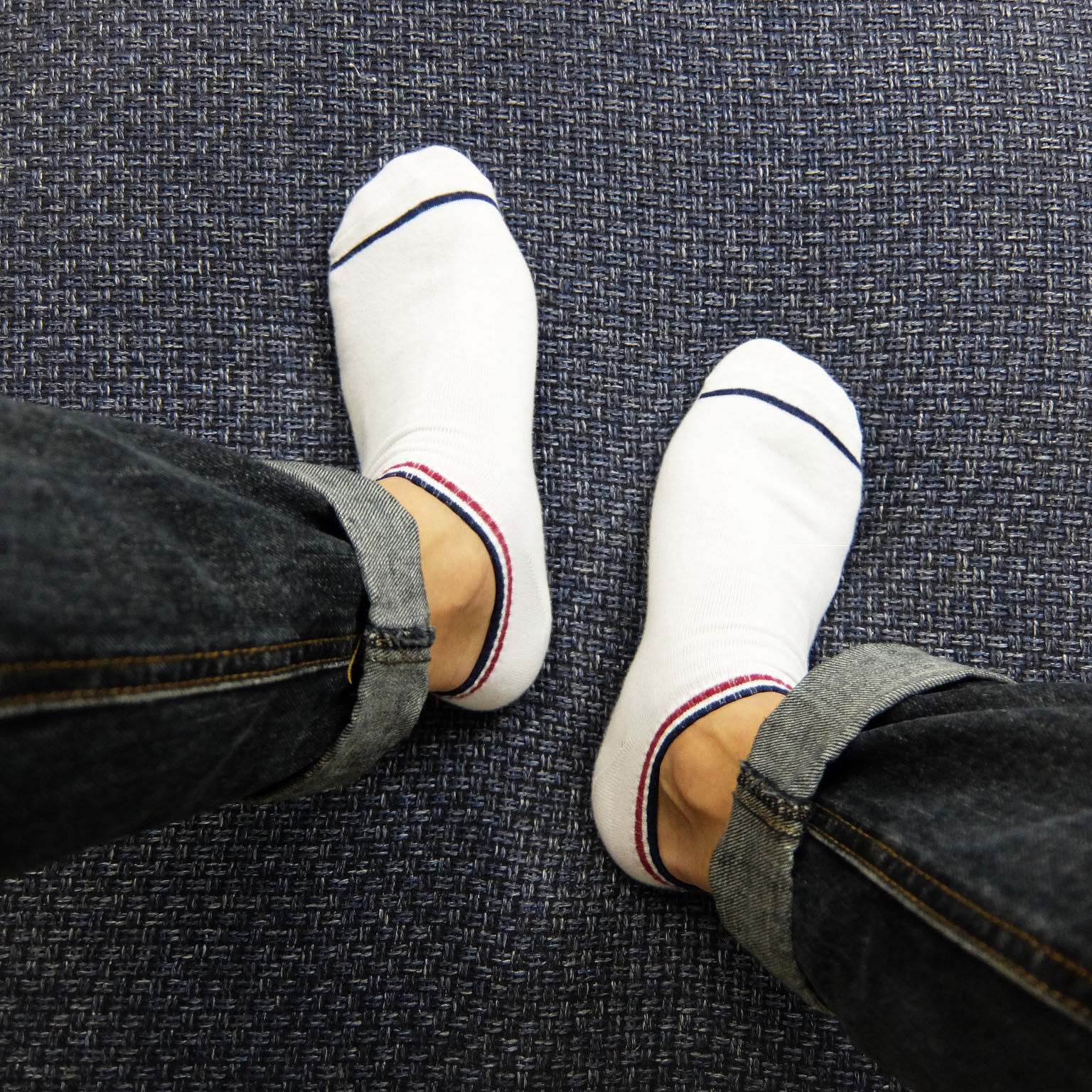 zimons男士短袜夏季潮流纯棉袜子休闲低帮船袜条纹吸汗防臭男袜