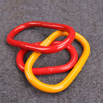 G80 strong ring European and American die forging lifting long ring chain rigging connection ring elliptical ring National standard