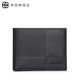 Honggu Wallet Men's Short Leather Top Cowhide Wallet Simple Vertical Trendy Clip Leather Clip Flagship Store Gift Box