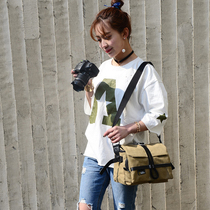 Canon camera bag SLR portable canvas camera bag 200D600d700d800d60d80d 1300d750d