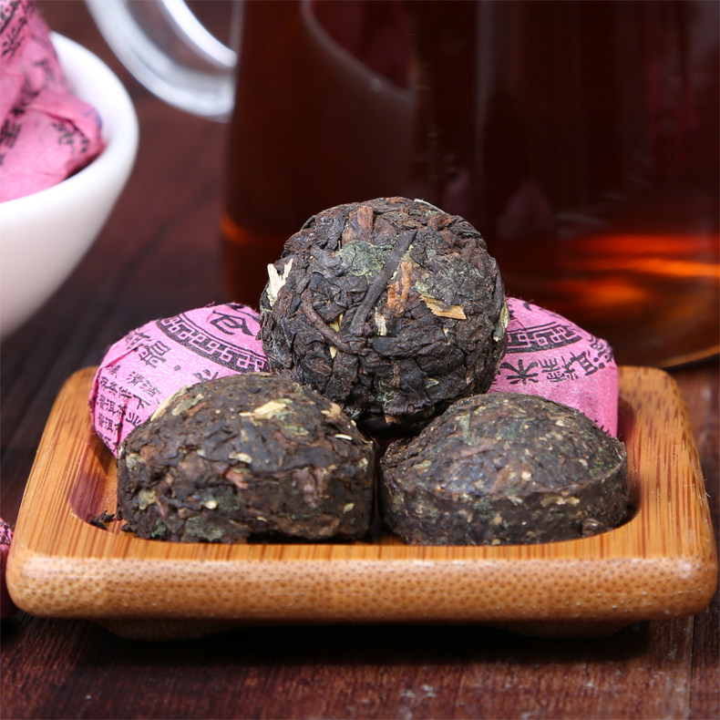 老仓云南普洱茶叶熟茶小沱茶一级糯米香熟茶500克浓香