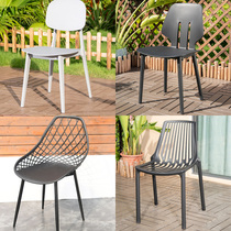 Table and chair set coffee milk tea shop outdoor table and chair combination office guest small round simple table leisure chair