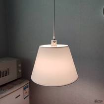 Chandelier lamp shade minimalist cotton linen printed cloth art single head chandelier housing hood Nordic modern minimalist restaurant chandelier