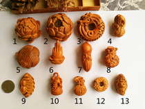 Natural peach wood engraving ornament car hanging accessories DIY hand rope car hanging material to send baby pressure to safety and safety