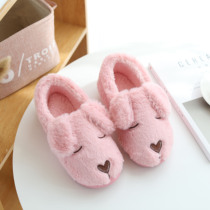 Moon shoes Autumn and winter thick-soled bag with pregnant womens shoes Soft-soled indoor postpartum fluffy slippers Household winter cotton slippers
