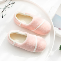 Moon Shoes Womens Autumn Winter Bag Heel Soft Base Muted Warm And Suede Pregnant Woman Shoes Non-slip November 12 Postnatal Slippers