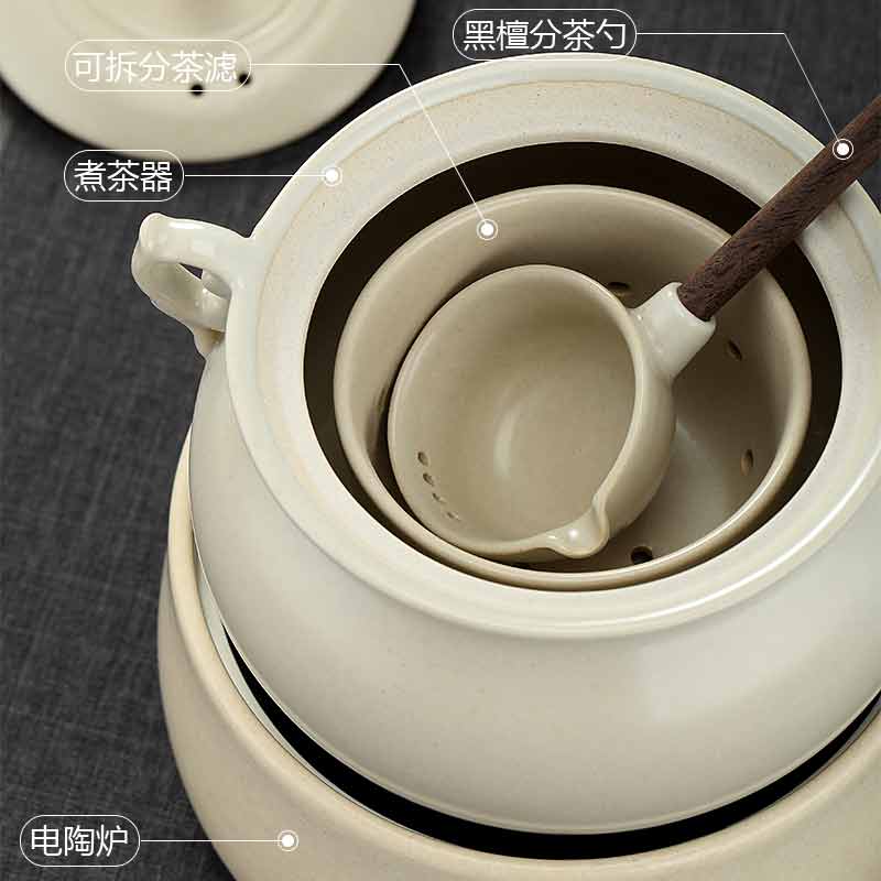 Morning high black tea boiled tea exchanger with the ceramics kung fu tea set ceramic household electrical TaoLu boiled tea kettle temperature