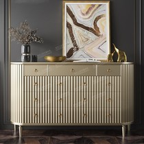 New light luxury American solid wood nine-bucket chest drawer cabinet modern living room door Hall Hall Hall Hall Hall Hall simple bedroom decoration cabinet