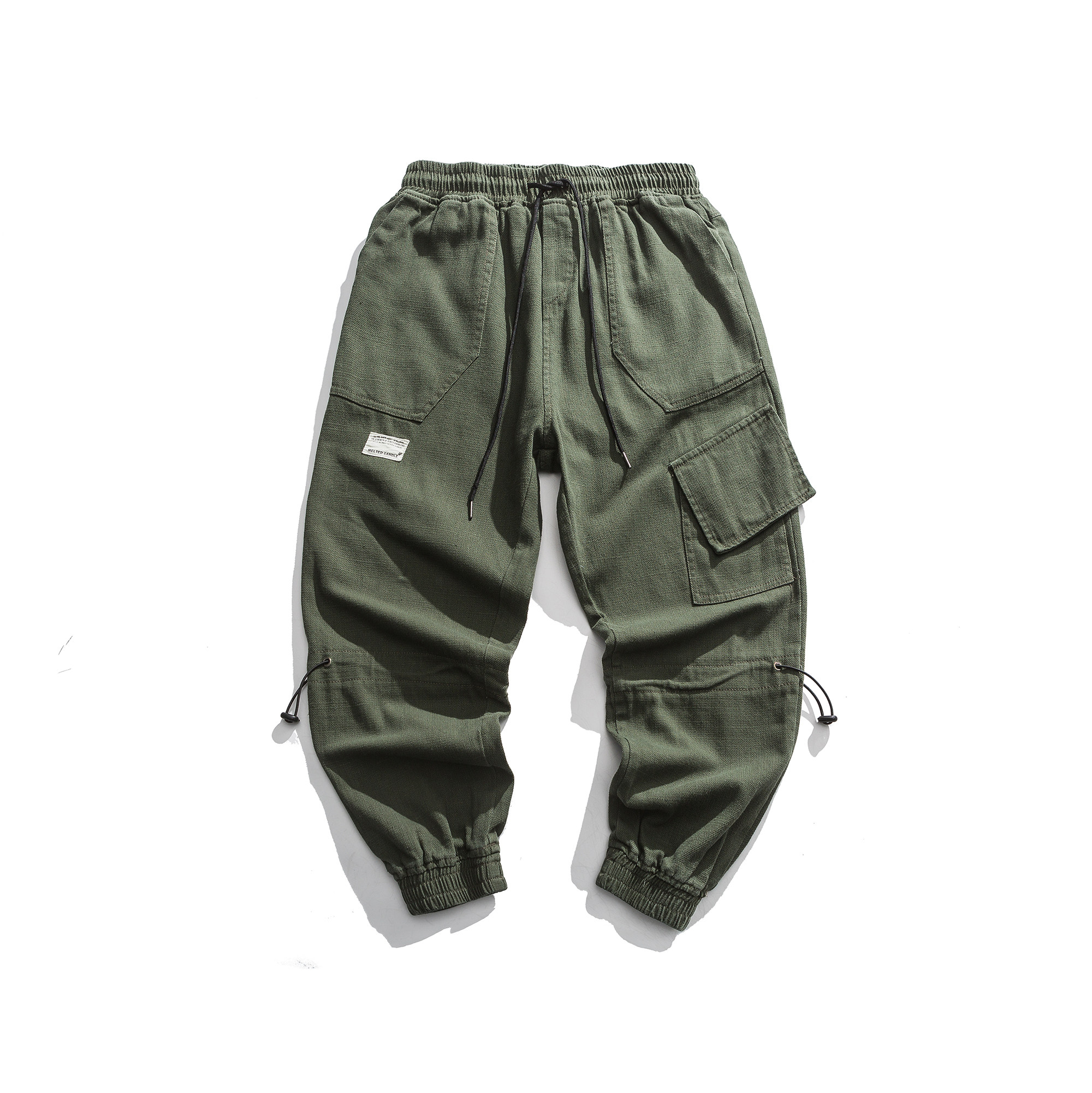 k2006春季潮流小脚工装裤街头休闲裤男士新款复古口袋束脚