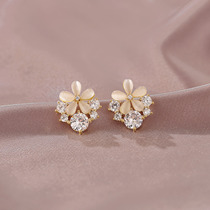 The winter wind gently blows over the super fairy flower earrings high-grade earrings female earrings female earrings earrings