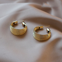 Advanced sense of European and American fashion earrings recommended fashion trend 2021 earring temperament simple earrings female wild