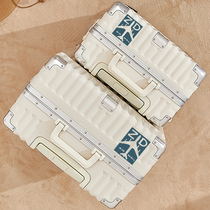 Suitcase Women Aluminum Frame Ins Nets Red Pull Rod Box Men 24 inch students durable and sturdy password boarding suitcase