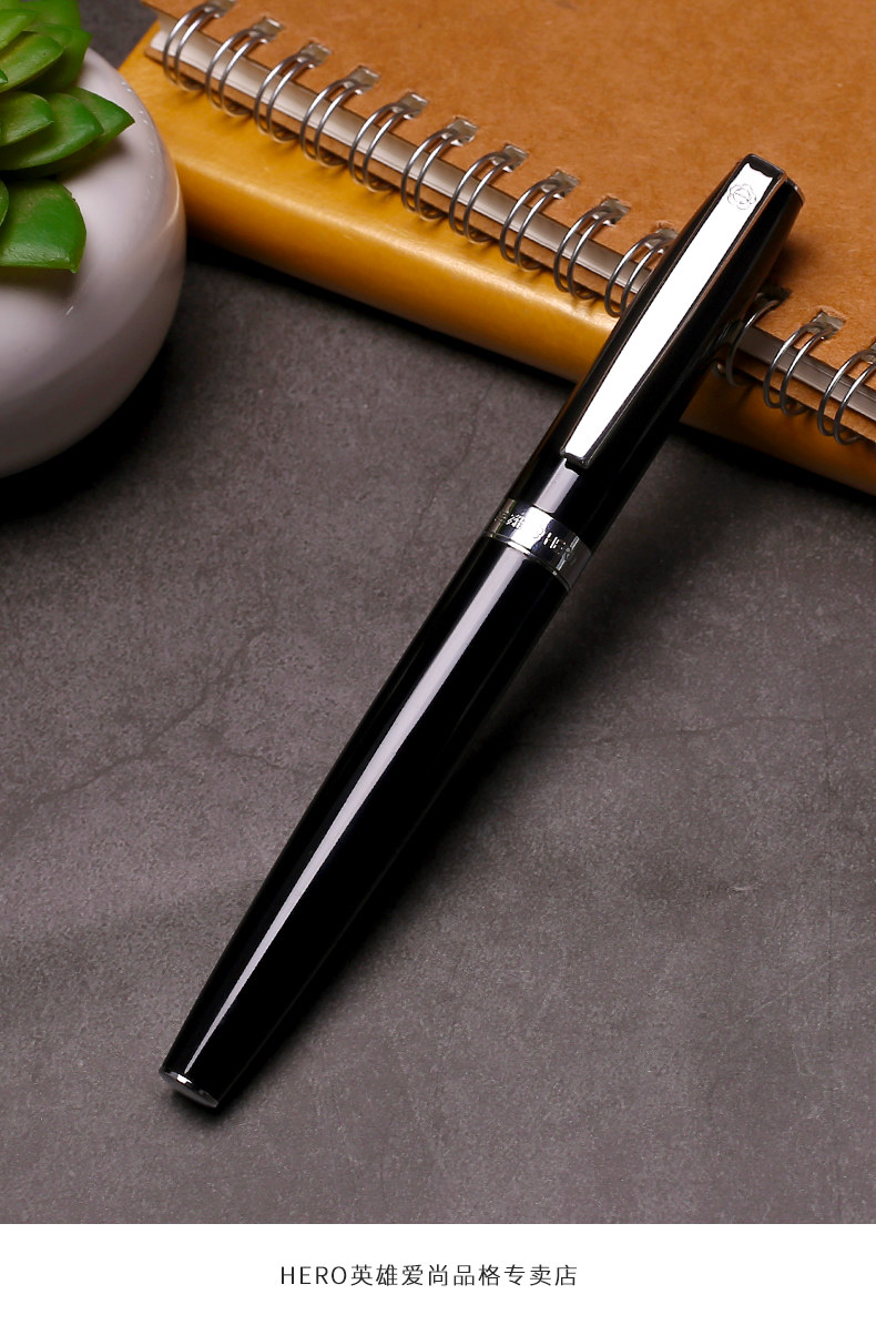 官方hero英雄钢笔382弯尖美工练字笔学生用商务硬笔书法书写办公书法