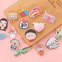 Korean cute cartoon acrylic badge brooch Fashion cartoon cute badge badge collar pin