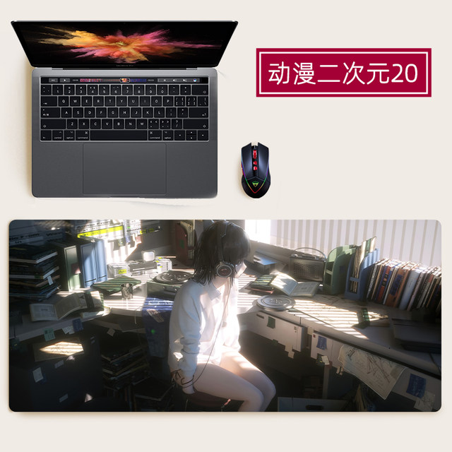 Oversized anime two-dimensional mouse pad bedroom office keyboard pad otaku game table pad gaming creative customization Oversized anime two-dimensional mouse pad bedroom office keyboard pad otaku game table pad gaming creative customization