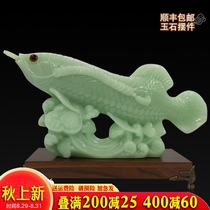 Lucky golden dragon jade fish ornaments company housewarming business gifts Office decorations New store opening gifts