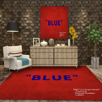 BLUE JOINT TIDE CARD Carpet Ikea Living Room Bedroom Bedside Talk Personality Black Online Red Clothing Shop Customised Mat