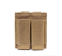 Tactical Pistol Twin Cartridge Bag 9mm Dual Cartridge Bag Molle System Accessory Belt Pack EDC Kit