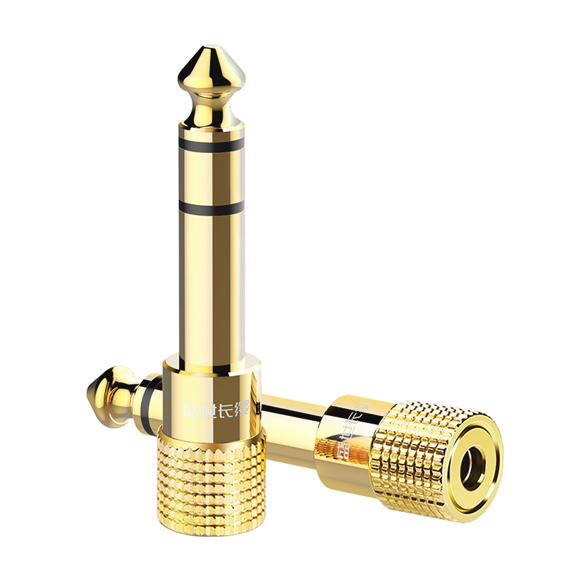 6.5 revolution 3.5mm female audio adapter plug speaker earphone piano electronic piano drum microphone converter
