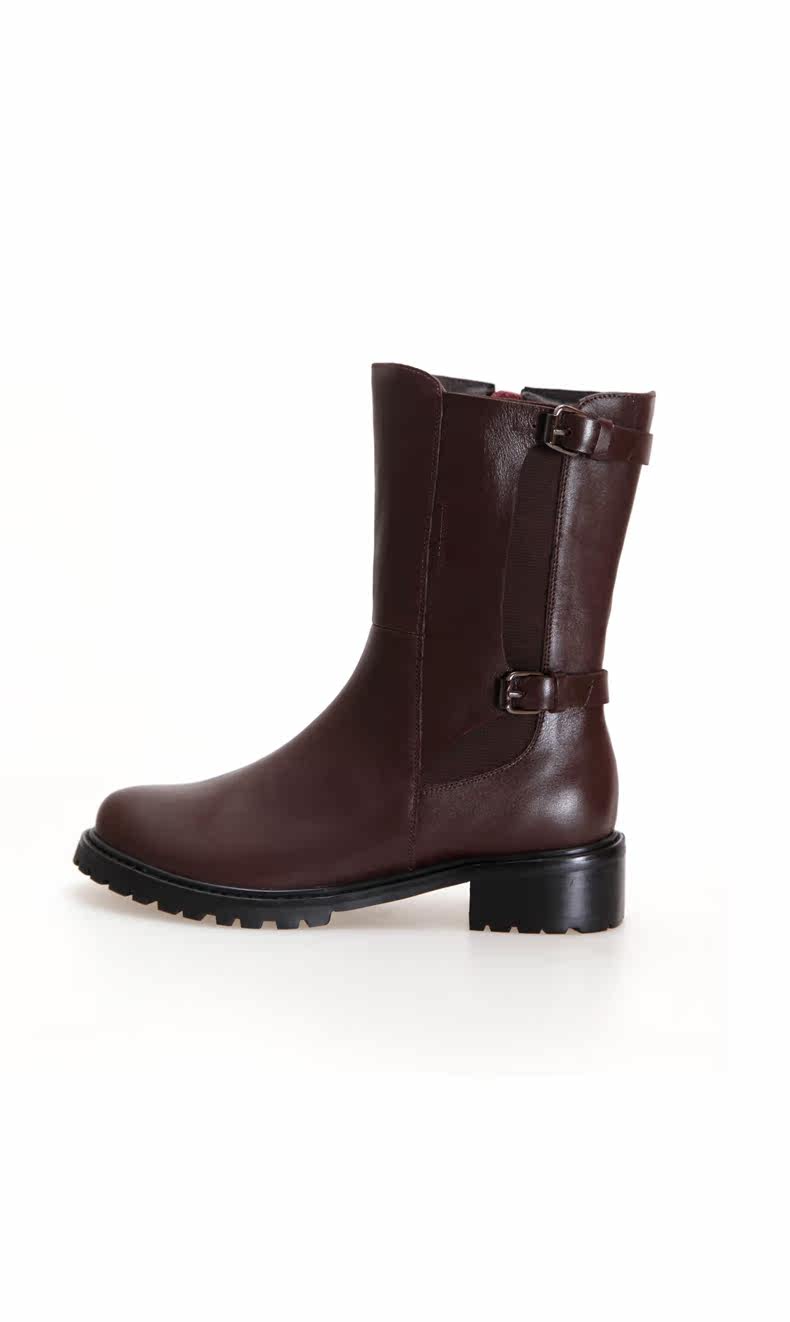 凯萨罗帝2017秋冬新款个性潮流头层牛真皮短靴专柜正品包邮女鞋