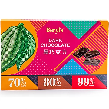 倍乐思99%黑巧克力90g3片装[46元优惠券]-寻折猪