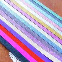 Flash matte color glitter stack paper strip hard gift Glitter Star note lucky star handmade origami