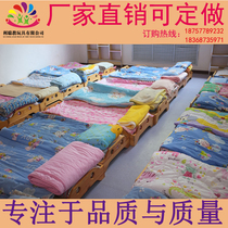 Kindergarten lunch break bed factory direct sales solid wood bed Single wood bed trusteeship nap bed can be customized according to the size