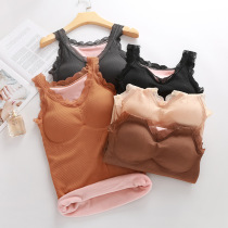 Gush thickened warm new lace V collar harness with small Bear fairy vest slats bottom and warm vest woman