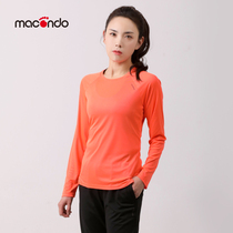 Macondo running long sleeve T-shirt womens outdoor sports marathon T-shirt moisture absorption quick drying