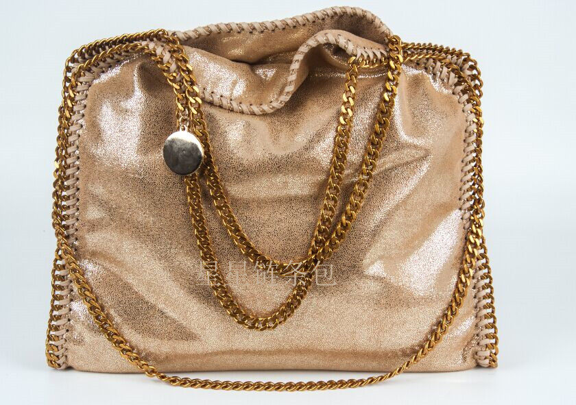 热销女士链条包进口pvc原 ban 材质单肩手提女包休闲百搭购物袋st