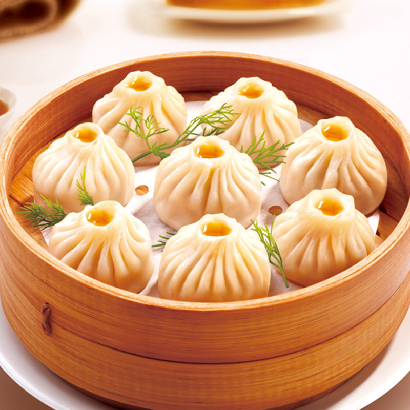 三全上海风味灌汤小笼包子450g18只速冻早餐半成品鲜肉包面食面点