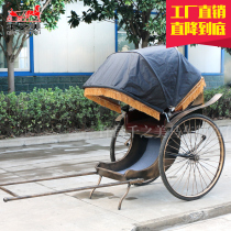 New retro rickshaw bronze big Shanghai old Beijing human attraction sightseeing tour human vehicle film and television props