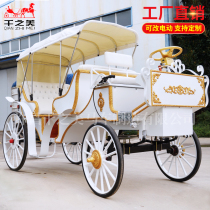 White European-style electric double-row sightseeing carriage Sightseeing tourism wedding wedding photography props Wedding float