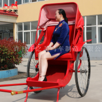 Retro rickshaw film and television props rental Antique old Beijing Republic of China rickshaw single rickshaw