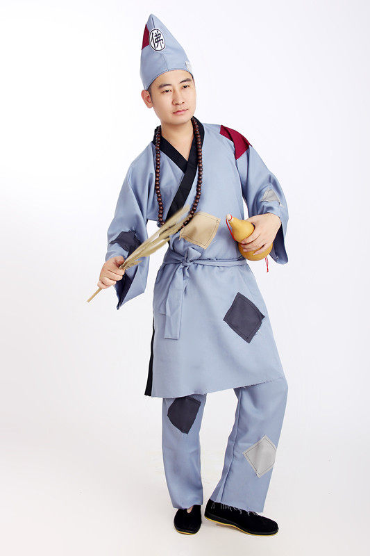 新款古装男女乞丐济公服装成人活佛济公舞台戏服演出服饰叫花子服