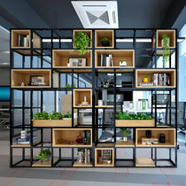 LOFT partition shelf retro office screen modern living room iron partition restaurant floor display rack cabinet