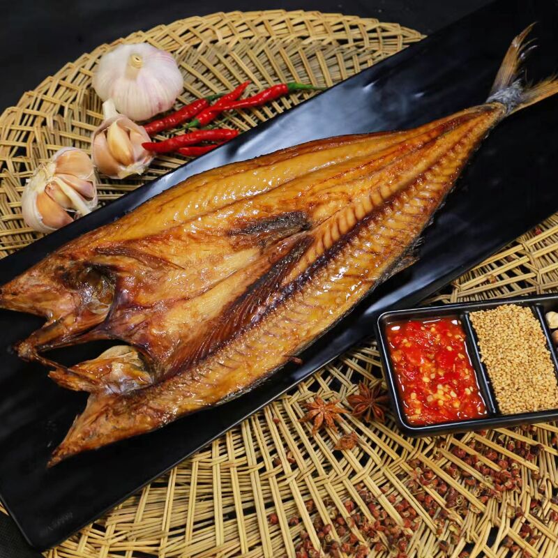 鲅鱼圈熟食【香烤鲅鱼一条285g】海鲜即食_热品库_性价比 省钱购